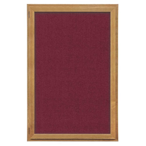 Indoor Enclosed Combo Board, 72"x36", Satin Frame/Green & Pearl